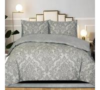 Luxury European Patterns Single Size Duvet Cover Sets Light Luxury Style Bedding Set, Soft and Comfortable Microfiber Quilt Cover and 2 Pillowcases 50×75, for Room Decor HP984