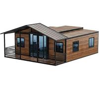 Luxury Expandable Container House - 20FT/40FT Modern Prefab Villa with 2-5 Bedrooms, Portable Mobile Tiny Home