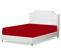 Luxury Extra Deep 16”(40cm) Fitted Sheets 200 Thread Count Egyptian Cotton bedding Luxurious Bedsheet (Red, Single: (90x190cm) + 40cm/16 inches Deep)