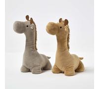 Luxury Fabric Giraffe Doorstop Set of 2
