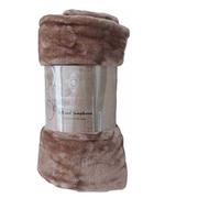 Luxury FAUX FUR MINK Throw Sofa Bed Blanket ~ Super Soft Warm Throw BLANKET ~ Medium, Large & X-Large ~10 COLORS & 3 UK SIZES NEW (Medium (127cm x 152cm) (X-Large (200cm x 240cm), Mink/TAN/Camel)