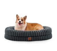 Luxury Faux Fur Orthopedic Dog Bed with Portable Handle and Blanket, Comfortable Foam Design for Pets