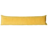 Luxury Faux Suede Door Draught Excluder/Stopper Sausage Perfect For Retaining Heat in Colder Winter Months, Excellent Insulators - 85 x 20cm (34 x 8 inch) - Yellow