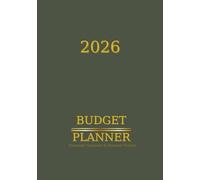 Luxury Financial Planner & Undated Budget Tracker: Hardcover Money Management Journal with Net Worth, Bills & Expense Trackers | 200 Pages | Military Green & Gold
