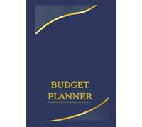 Luxury Financial Planner & Undated Budget Tracker: Hardcover Money Management Journal with Net Worth & Bill Tracker | 200 Pages | Navy Blue & Gold