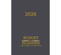 Luxury Financial Planner & Undated Budget Tracker: Hardcover Money Management Journal with Savings, Net Worth, Debt & Bill Tracker | 200 Pages | Elegant Gray & Gold Design