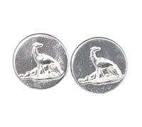 Luxury Fine Pewter Victorian Greyhound Cufflinks, Handcast by William Sturt