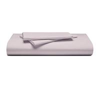 Luxury Fitted Bed Sheet With Matching FREE 2 X PILLOW CASE Plain Dyed Poly Cotton Percale Easy Care Bed Sheet Genuine 50% cotton 50% polyester (Super King Size, Powder Pink)