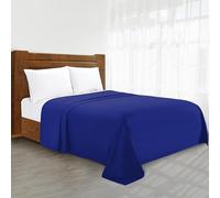 Luxury Flat Sheet Elegant Comfort Wrinkle-Free 1500 Thread Count Egyptian Quality 1-Piece Flat Sheet, Queen, Royal Blue