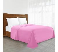 Luxury Flat Sheet Elegant Comfort Wrinkle-Free 1500 Thread Count Egyptian Quality 1-Piece Flat Sheet, Queen, Pink
