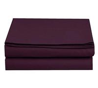 Luxury Flat Sheet on Amazon Elegant Comfort Wrinkle-Free 1500 Premier Hotel Quality 1-Piece Flat Sheet, California King Size, Purple
