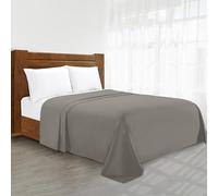 Luxury Flat Sheet on Amazon Elegant Comfort Wrinkle-Free 1500 Premier Hotel Quality 1-Piece Flat Sheet, Full Size, Grey