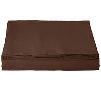 Luxury Flat Sheet on Amazon Elegant Comfort Wrinkle-Free 1500 Premier Hotel Quality 1-Piece Flat Sheet, California King Size, Chocolate Brown