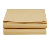 Luxury Flat Sheet on Amazon Elegant Comfort Wrinkle-Free 1500 Premier Hotel Quality 1-Piece Flat Sheet, Full Size, Gold