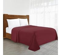 Luxury Flat Sheet on Amazon Elegant Comfort Wrinkle-Free 1500 Thread Count Egyptian Quality 1-Piece Flat Sheet, Twin/Twin XL Size, Burgundy