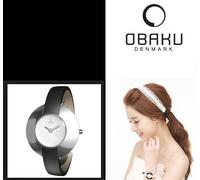 Luxury Flat White Obaku Women's Watch Stainless Steel Designer Piece