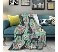 Luxury Fleece Blanket for Men Women, Warm and Fuzzy Blanket Italian Greyhound for Sofa Couch Car Sleep, Funny Holiday Decoration Blankets, 80x60 Inches