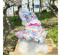 Luxury Floral Dog Dress - Vintage-Inspired Lace Pet Outfit for Small Dogs