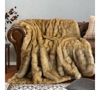 Luxury Fluffy Faux Fur Throw Blanket,Fuzzy Faux Fur Throw Blanket,Super Thick Long Fluff Blanket,Super Soft And Cozy,for Couch,Chair And Bed,Double Sided