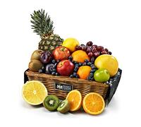 Luxury Fruit Bowl Selection - Fresh Fruit Gift Basket with Pineapple, Grapes, Apples, Kiwi - Healthy Food Gift Hampers for Office, Family or Friends, from Regency Hampers