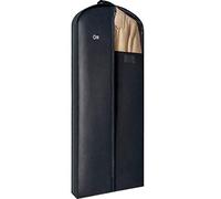 Luxury Garment Bag Cover and Shoe Bag set | 60 inch Long, 5 Inch Side Gusset | Suit, Dress, Coat, Clothes Storage or Travel | Premium Zipper, Durable, Breathable, Foldable, ID Windows, Dust Moth Proof