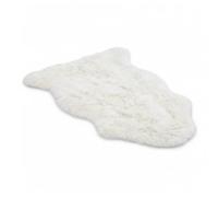 Luxury Genuine Sheepskin Rug - 100% Real Wool Natural Soft Silky Fluffy Hide, Premium Sheepskin Throw for Bedroom, Sofa or Floor, Warm & Breathable Home Décor Accent (90 x 60 cm) (Ivory)