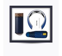 Luxury Gift Box Set - Premium Essentials for Him & Her - Ideal Corporate, Birthday, Christmas, Valentine’s & Mother’s Day Gift (Vacuum Flask, Neck Massager, Umbrella). Blue