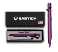 Luxury Gift Pen - BASTION Exclusive Hyperbolt™ Aluminium Purple Ballpoint, Executive Metal Writing Instrument, premium construction, ideal for professionals, perfect for office or personal use