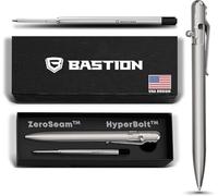 Luxury Gift Pen - BASTION Exclusive Hyperbolt™ Slim & Zeroseam™ Slim Titanium Ballpoint, Executive Metal Writing Instrument, premium construction, ideal for professionals, perfect for office