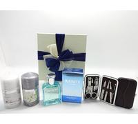 Luxury Gift Set For Men, Infinity 100ml EDT For Men, 2pc Scented Candles, 7pc Manicure Tool Kit, Gift Set For Him