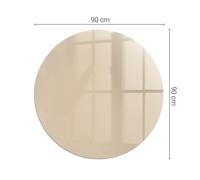 Luxury Glass Hearth Plate Protector for Contemporary Home Fireplaces Color Beige