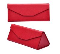 Luxury Glasses Case Triangular Fold Sunglasses Box Handmade for for Sun Shades Car Travel Holidays Unisex(Color-08)