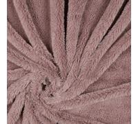 Luxury Glitter Short Plush Faux Fur Fabric Material Mauve 1/8MTR