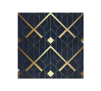 Luxury Gold Art Deco Splash Back Benjamin Tate Design Natural One Size