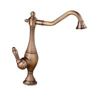 Luxury Gold & Black Kitchen Faucet, 360° Rotatable Mixer Tap, Hot & Cold Water Sink Tap, Premium Brass Design, Modern Kitchen Fixture