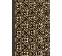 Luxury Gold & Chocolate Hardcover Journal: Elegant 6 x 9 Lined Notebook with Ornate Gold Mandala Pattern, 120 Pages, Professional Dark Brown Hard Cover for Men, Women and Executives