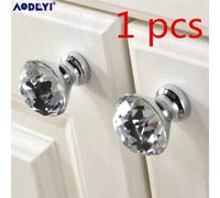 Luxury Gold Czech Crystal round Cabinet Door Knobs and Handles Furnitures Cupboa