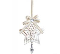 Luxury Gold Metal Bauble Set Snowflake Reindeer Star Design(Star)
