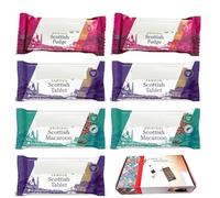 Luxury Gourmet tablet Selection Hamper (Pack of 7 Bars) - 3x Scottish Tablets, 2x Scottish Fudge, 2x Scottish Macaroon Gift Hamper