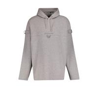 Luxury Grey Hooded Sweatshirt with Unique Hardware - male - Givenchy - Hoodies - Gray - S - Sweatshirts & Hoodies S