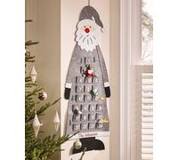 Luxury Grey Hurry Up Santa Giant Christmas Advent Calendar for Kids Dibor Grey One Size