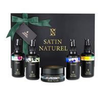 Luxury Hair Oil & Body Scrub Gift Set for Women 5x30ml Organic Cold Pressed