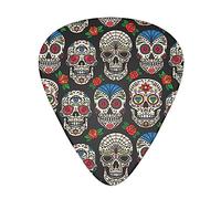 Luxury halloween mexican day dead sugar skulls Guitar pick Fashion Guitar Picks Suitable for Acoustic Guitar Electric Guitar Bass 0.46mm/0.71mm/0.96mm