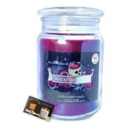 Luxury Halloween Screamberry Punch Scented Large Glass Jar Candle by Wickford & Co - 18oz, 95-Hour Burn Time, Spooky Home Decor, Halloween Scented Candles - Includes ShopZee Candle Safety Tips Guide