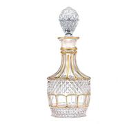 Luxury Hand painted Gold design liquor Decanter，Crystal Whiskey Decanter