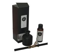 luxury Hand poured 50 ml mini black Reed Diffuser, Maximum strenght, Air Fresheners for Home - Reed Diffusers for home - Home Fragrance - Room Diffuser Sticks (Black oud and sandalwood)