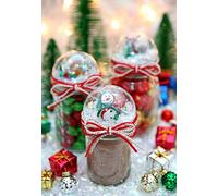 Luxury Handcrafted Christmas Snow Dome Hot Chocolate and Sweets Hamper