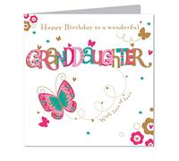 Luxury Handmade Grandaughter birthday card by Talking Pictures