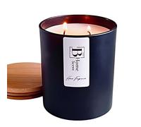 Luxury Handmade Lavender Scented Candle - 50+ Hour Burn Time, 100% Natural Coconut / Soy Wax - Ideal Housewarming Gift for Women & Men, 215g (Lavender)