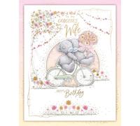 Luxury Handmade Me to You Birthday Card For Gorgeous Wife, Includes Keepsake Box - Official Collection 20x25cm